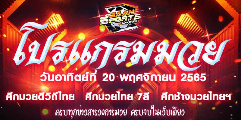 โปรแกรมมวย