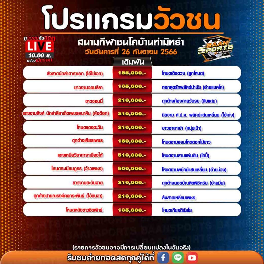 โปรแกรมวัวชน